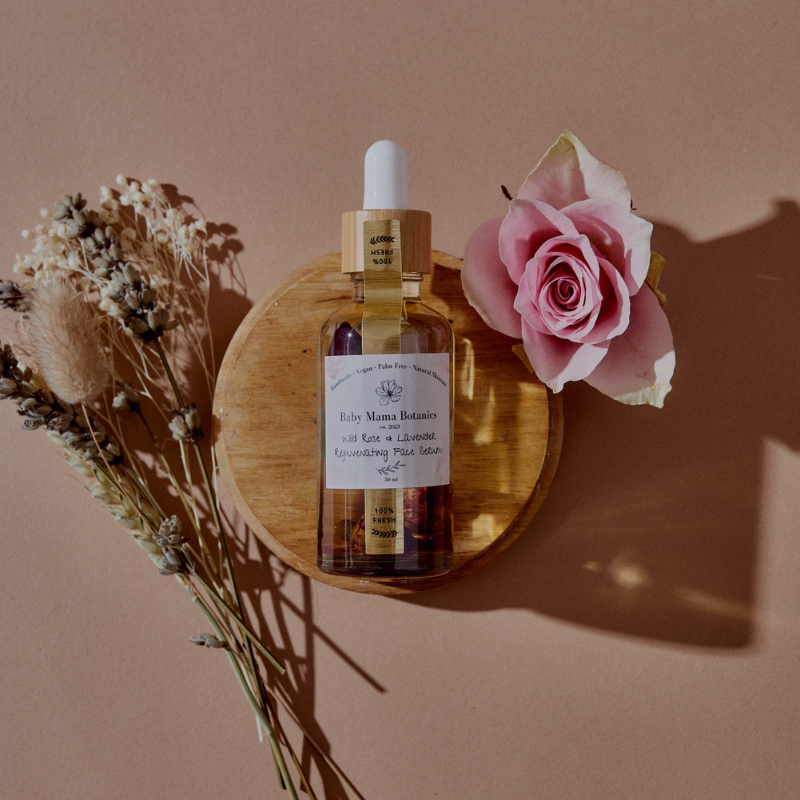 Baby Mama Botanics™ Wild Rose and Lavender Rejuvenating Face Serum